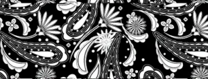 ペイズリー　黒