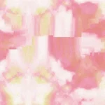雲柄　ピンク