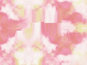 雲柄　ピンク