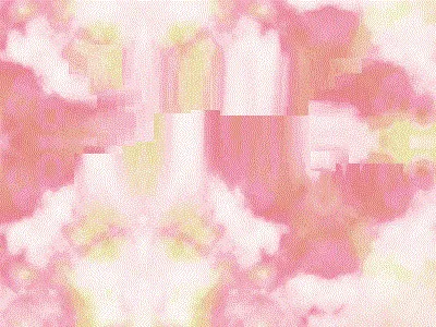 雲柄　ピンク