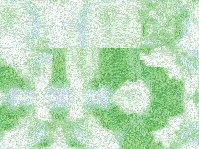 雲柄　緑